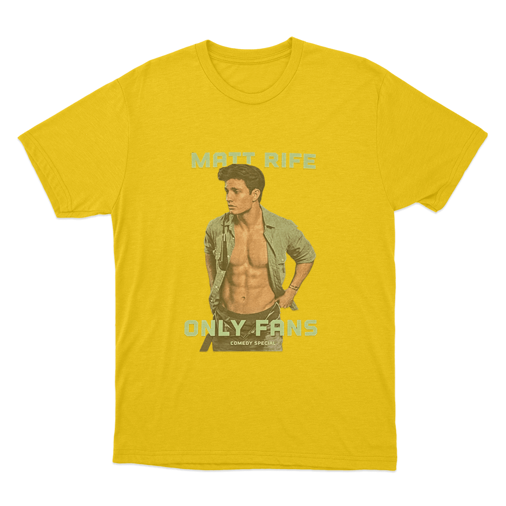 Matt Rife Only Fans Unisex T Shirt Yellow Matt Rife Only Fans Unisex T Shirt Yellow