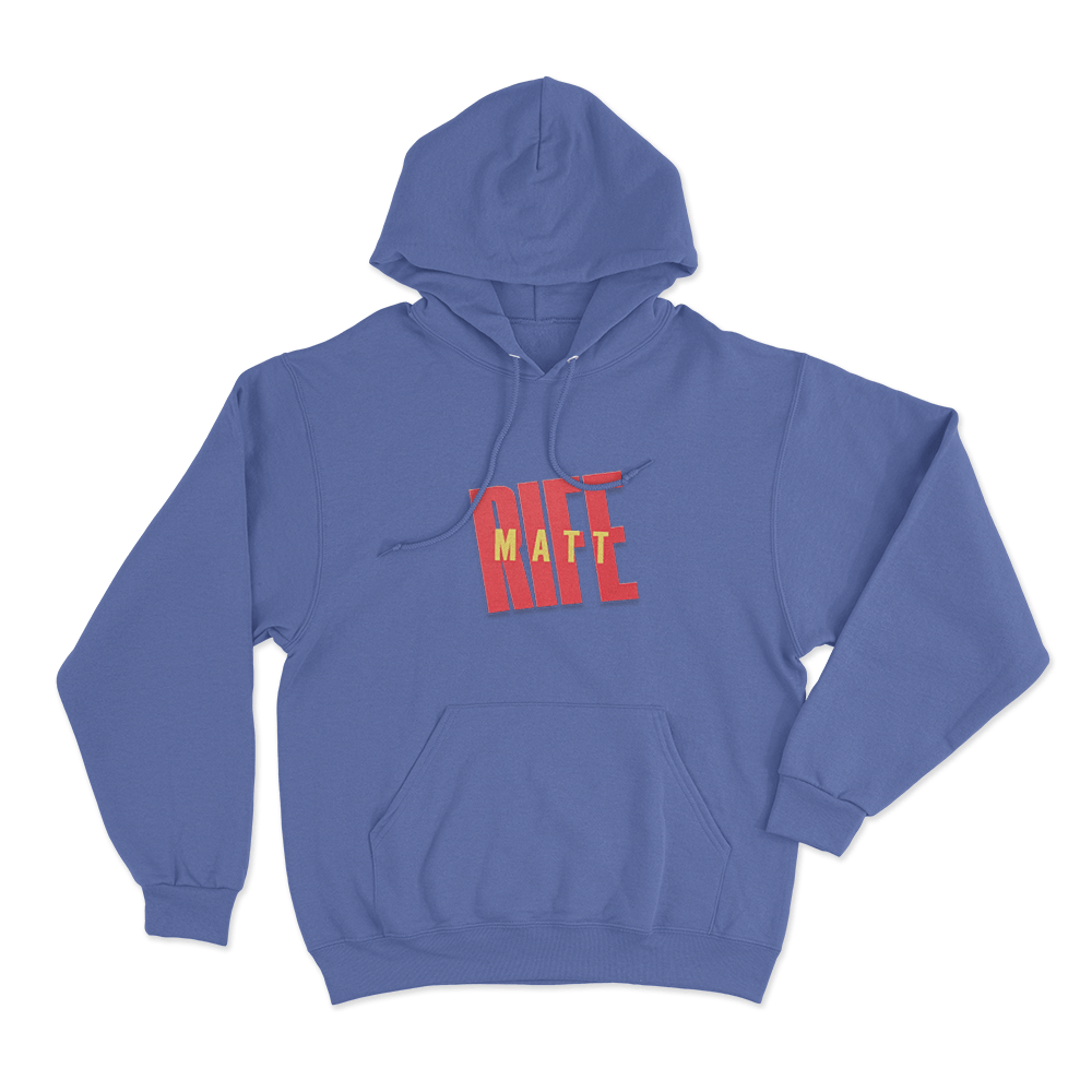 Matt Rife Unisex Hoodie Blue Matt Rife Unisex Hoodie Blue