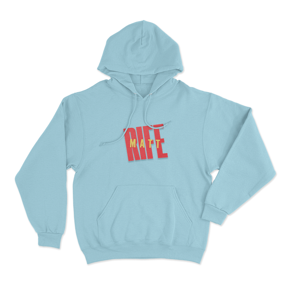 Matt Rife Unisex Hoodie Sky Blue Matt Rife Unisex Hoodie Sky Blue