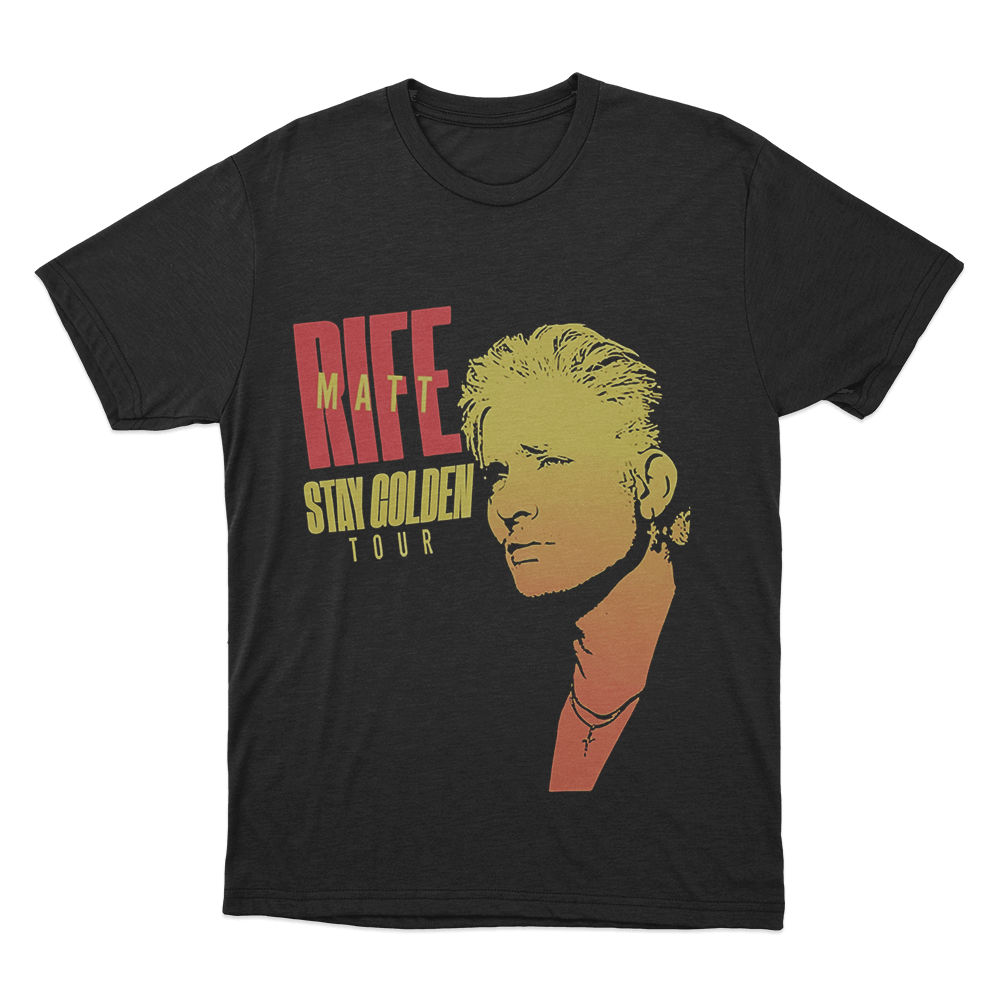Stay Golden World Tour Unisex T Shirt Black Stay Golden World Tour Unisex T Shirt Black