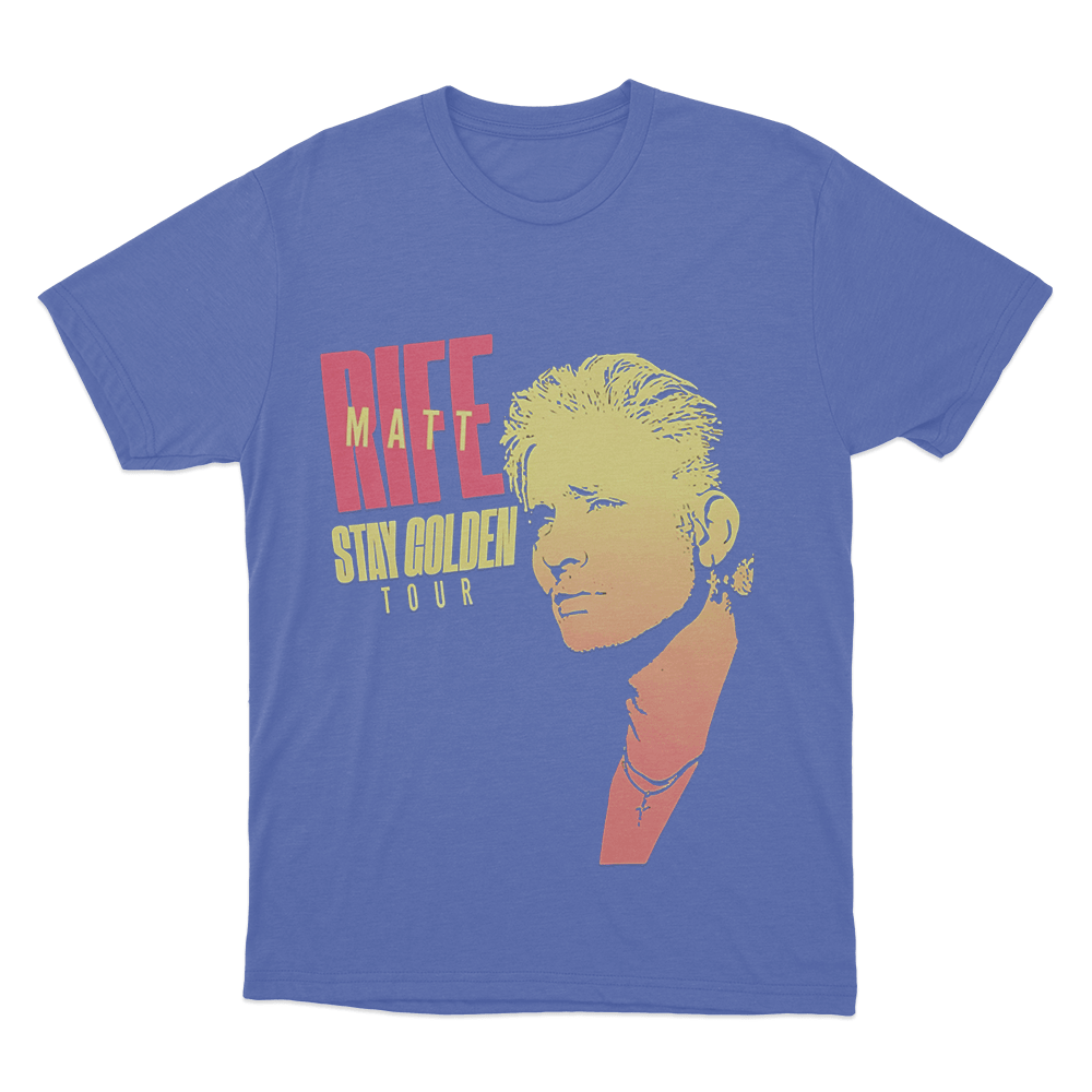 Stay Golden World Tour Unisex T Shirt Blue Stay Golden World Tour Unisex T Shirt Blue