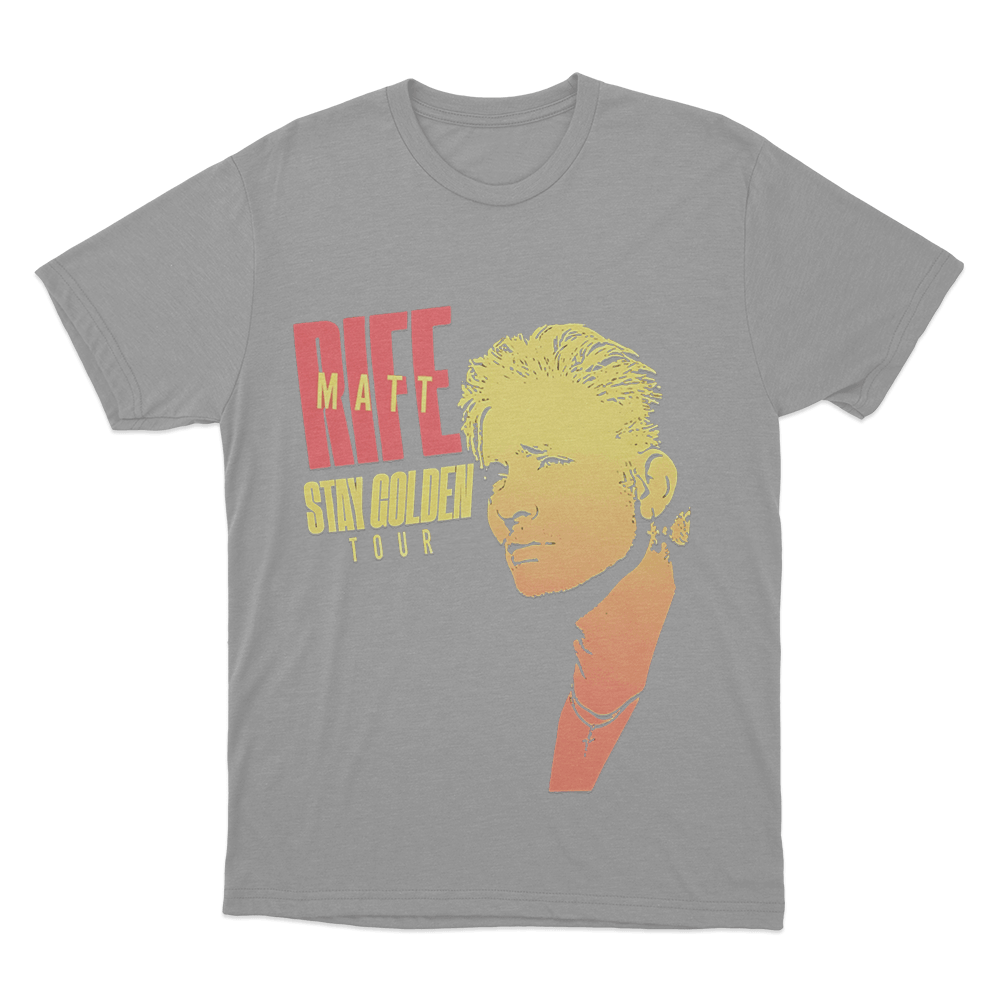 Stay Golden World Tour Unisex T Shirt Grey Stay Golden World Tour Unisex T Shirt Grey